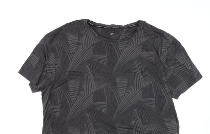 Marks and Spencer Goodmove Women’s Black Geometric Active T-Shirt Size 18