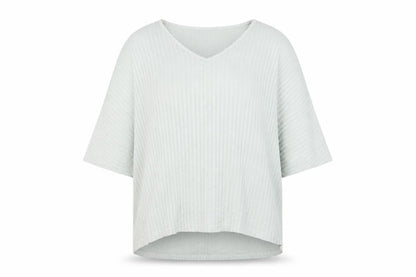 New Look Women’s Green V-Neck Relaxed Knit Jumper Size M