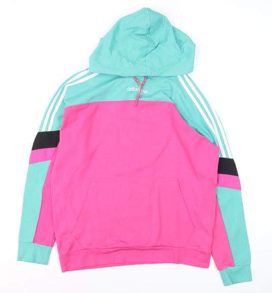 Adidas Women’s Multicoloured 100% Cotton Pullover Hoodie Size 8