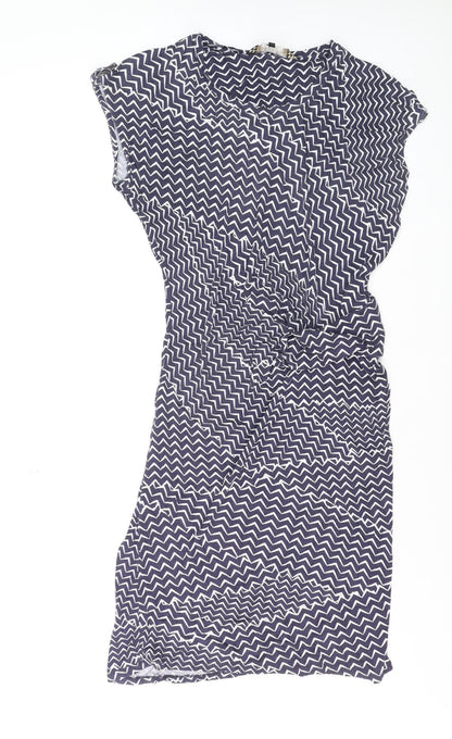 Principles by Ben de Lisi Women’s Blue Chevron Sheath Dress Size 12