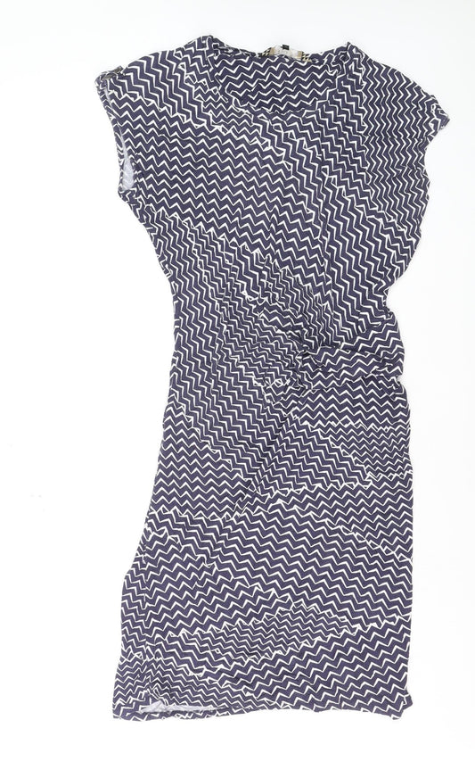 Principles by Ben de Lisi Women’s Blue Chevron Sheath Dress Size 12