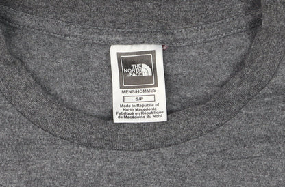 The North Face Men Grey Small Graphic Logo T-Shirt Short Sleeve