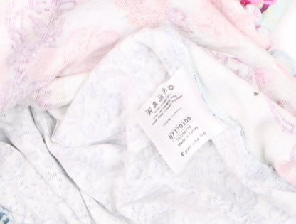 Marks and Spencer Per Una Women's Multicoloured Floral Cotton T-Shirt Size 16