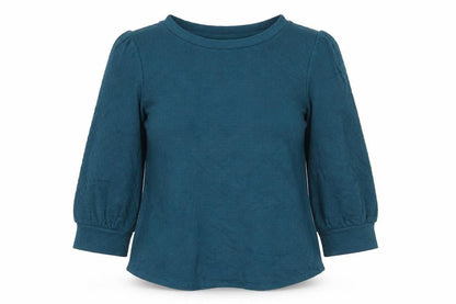 Adrianna Papell Women's Green 3/4 Sleeve Basic Blouse Size S