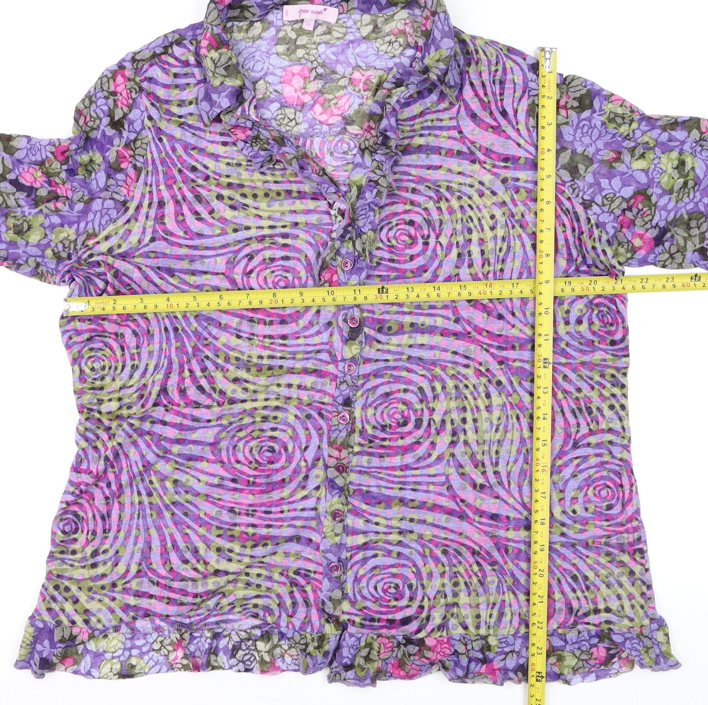 Marks and Spencer Per Una Women's Multicoloured Floral Tunic Blouse Size 22