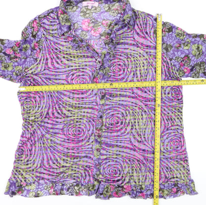 Marks and Spencer Per Una Women's Multicoloured Floral Tunic Blouse Size 22