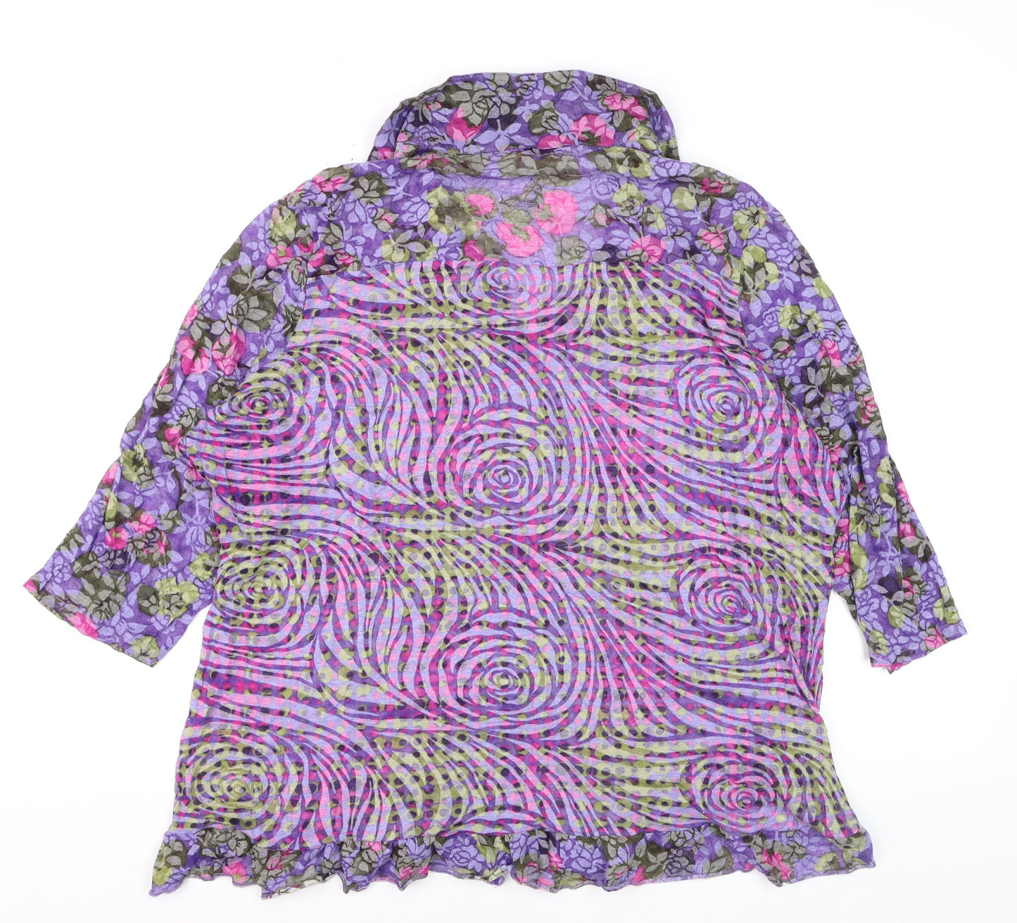 Marks and Spencer Per Una Women's Multicoloured Floral Tunic Blouse Size 22