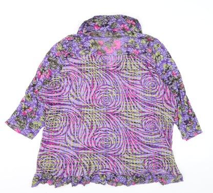 Marks and Spencer Per Una Women's Multicoloured Floral Tunic Blouse Size 22