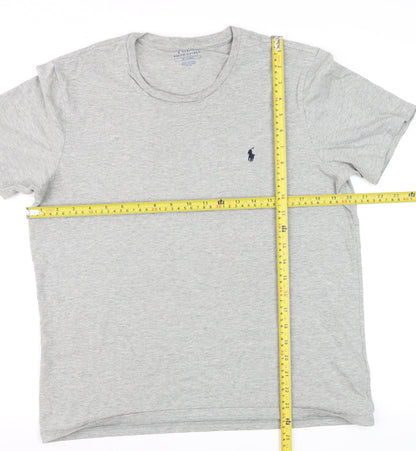 Ralph Lauren Men's Grey Crew Neck Cotton T-Shirt M