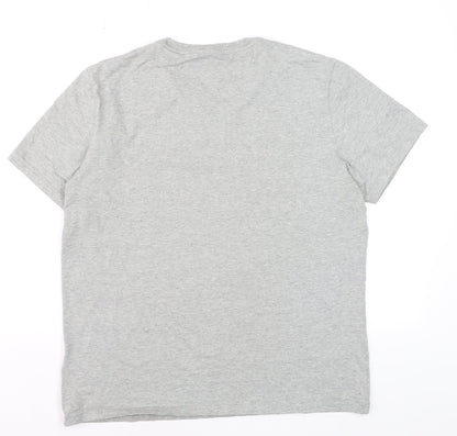 Ralph Lauren Men's Grey Crew Neck Cotton T-Shirt M
