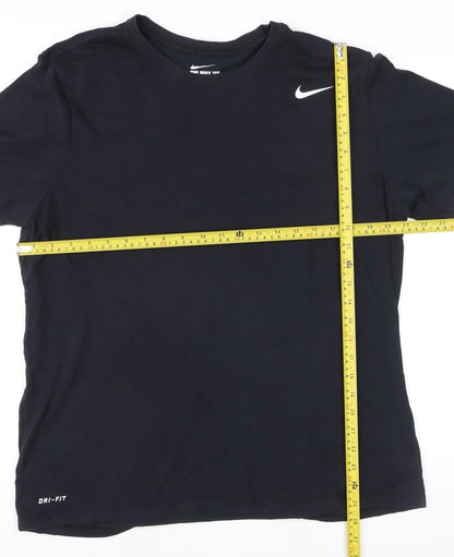 Nike Men's Black Dri-FIT Athletic Cut Short Sleeve T-Shirt XL