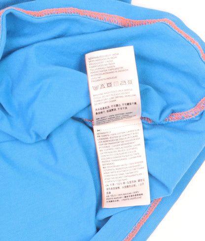 Superdry Men's Blue Cotton Tank Top Size M Gym Training Vest