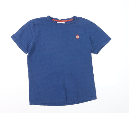 Nordam Men's Blue Crew Neck Short Sleeve Cotton T-Shirt M