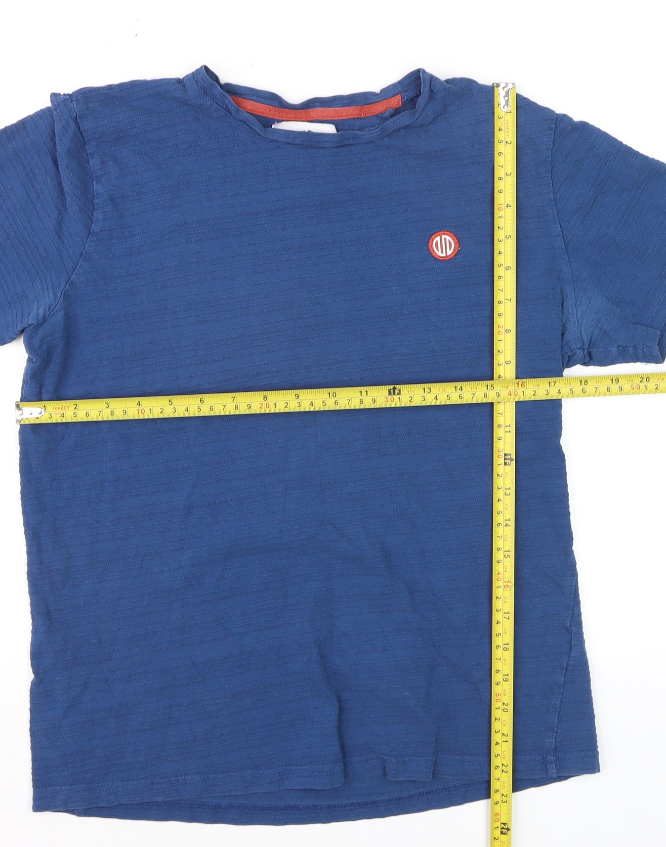 Nordam Men's Blue Crew Neck Short Sleeve Cotton T-Shirt M