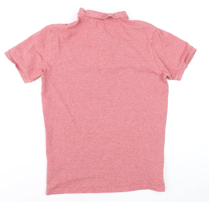 Jack Wills Men’s Red Classic Fit Polo Shirt Size M Short Sleeve