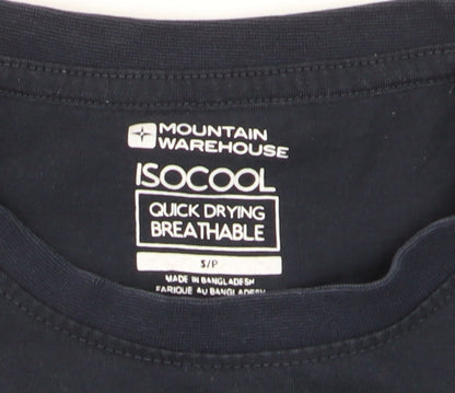 Mountain Warehouse Men's Navy ISOCool Quick Dry T-Shirt S Lake District Map