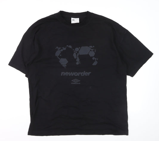 Umbro New Order Men's Black XXL Graphic Short Sleeve T-Shirt