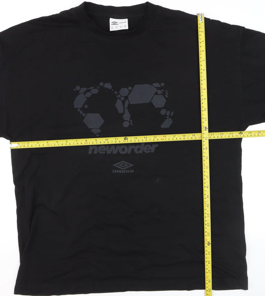 Umbro New Order Men's Black XXL Graphic Short Sleeve T-Shirt