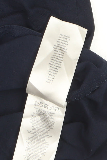 Ben Sherman Men's Navy Blue Cotton Crew Neck Short Sleeve T-Shirt Medium