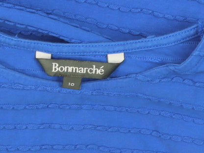Bonmarché Women’s Blue Cotton 3/4 Sleeve Blouse Size 10