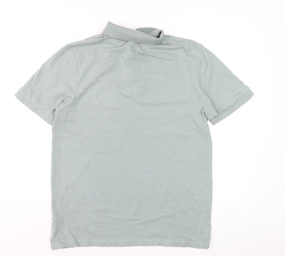 Next Mens Green Regular Fit Cotton Polo Shirt M