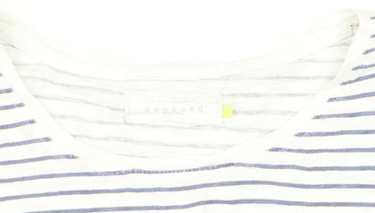 John Lewis Collection Weekend Women's Multicoloured Striped Cotton T-Shirt Size 12