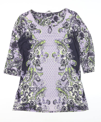 Marks and Spencer Per Una Women’s Multicoloured Paisley Jersey Shift Dress Size 12