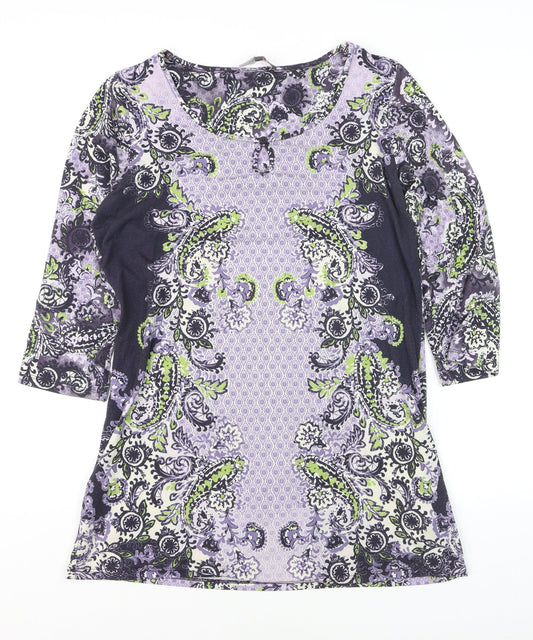Marks and Spencer Per Una Women’s Multicoloured Paisley Jersey Shift Dress Size 12