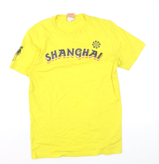 Nike Men's Yellow Shanghai Graphic Short Sleeve T-Shirt M