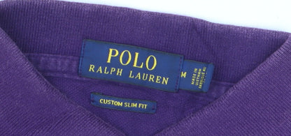 Ralph Lauren Men's Purple Custom Slim Fit Cotton Polo Shirt M