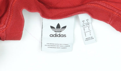 Adidas Mens Red and Navy Crew Neck Short Sleeve T-Shirt Size L