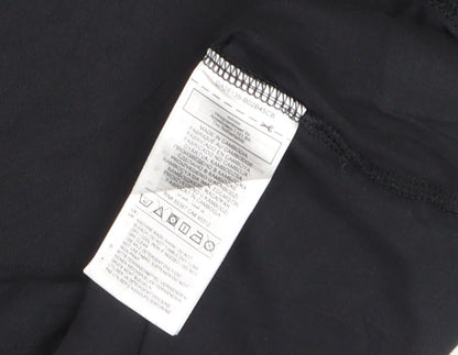 Adidas Women’s Black Cropped Relaxed Fit Training T-Shirt Size M