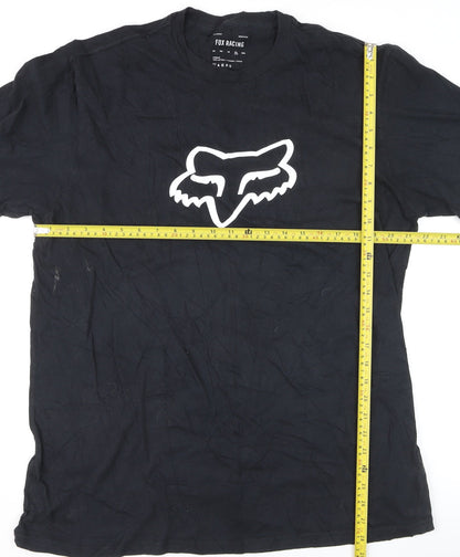 Fox Racing Men's Black XL Graphic Logo Cotton T-Shirt