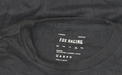 Fox Racing Men's Black XL Graphic Logo Cotton T-Shirt