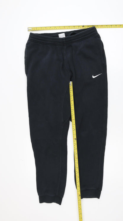 Nike Mens Black Fleece Joggers Size M Regular Fit Tapered Leg