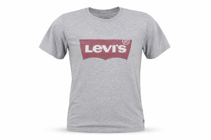 Levi's Men's Grey Small Logo Graphic Crew Neck T-Shirt