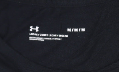 Under Armour Mens Black M Loose Fit Short Sleeve Sports T-Shirt