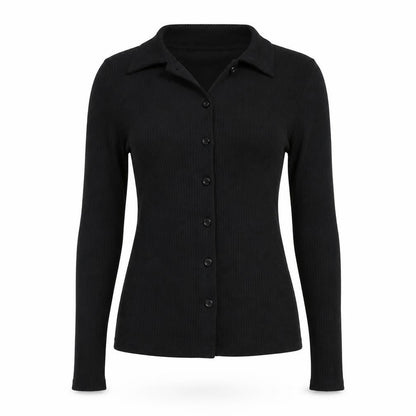 New Look Womens Black Collared Button Up Knitted Cardigan Size 8