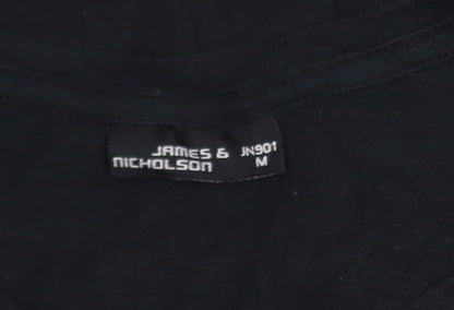 James & Nicholson Men’s Black College Graphic T-Shirt M