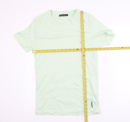 French Connection Men's Mint Green Cotton Crew Neck T-Shirt L