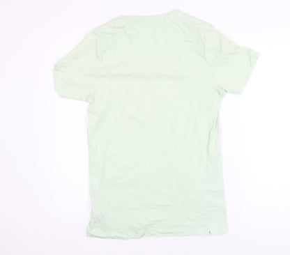 French Connection Men's Mint Green Cotton Crew Neck T-Shirt L