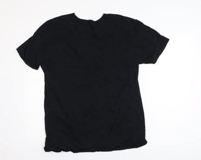 Blondie Womens Black Size 16 Graphic Cotton Rock T-Shirt