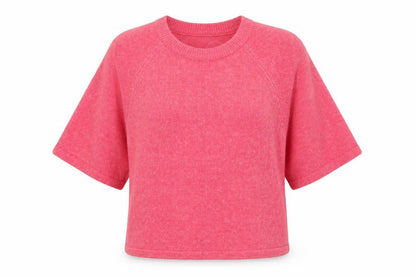 Peppercorn Women’s Pink Short Sleeve Knit Jumper XL