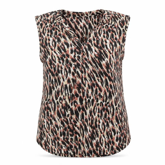 Dunnes Women’s Multicoloured Animal Print Sleeveless Blouse XL