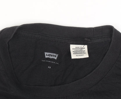 Levi's Men's Black Orlando Graphic Cotton T-Shirt XS