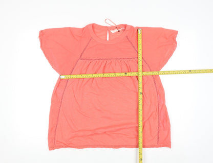 Marks and Spencer Per Una Women’s Orange Cotton Tunic Blouse Size 10