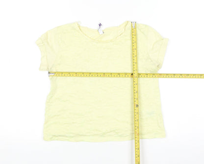 By Henry Holland Women’s Yellow Floral T-Shirt Size 8