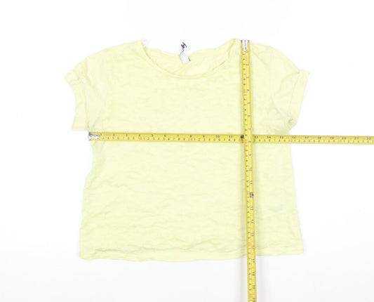 By Henry Holland Women’s Yellow Floral T-Shirt Size 8