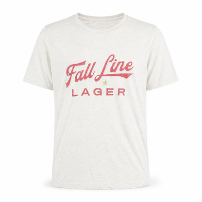 Bella+Canvas Men's Beige Fall Line Lager Graphic T-Shirt Medium