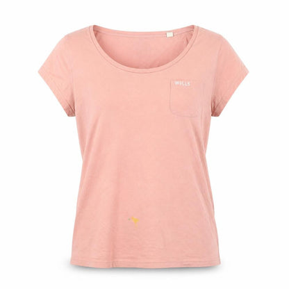 Jack Wills Women’s Pink Cotton Blend Short Sleeve T-Shirt UK 12